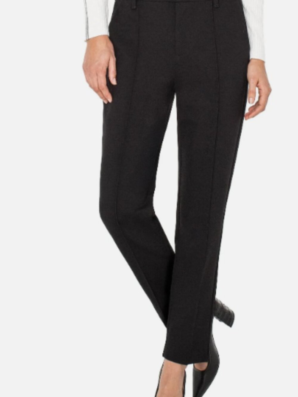 Liverpool Gemma Cigarette Trouser-Black-Size 2